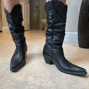 Steve Madden Black Heeled Boots